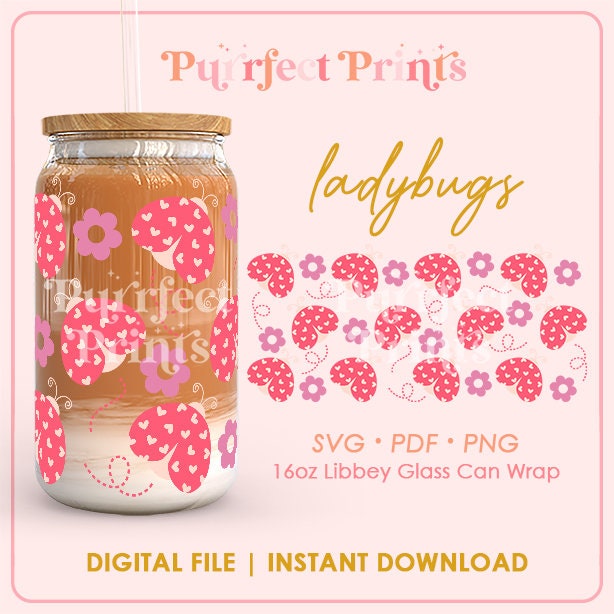 16oz Glass Can Valentine Wrap SVG Bundle, Libbey Beer Can Svg, Love ...