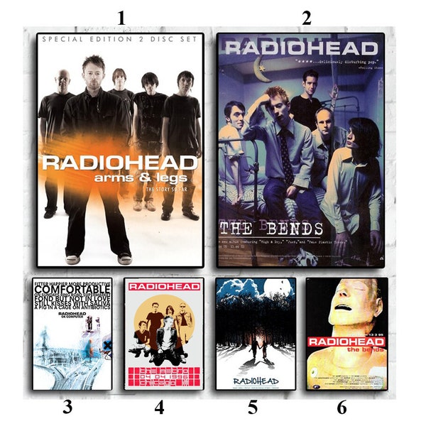 Radiohead Rock Band Music Album Cover Print Poster