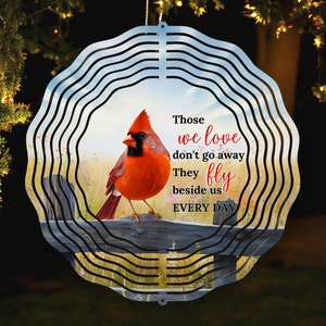 Cardinal Wind Spinner PNG, Red Cardinal Wind Spinner Sublimation Design, Cardinals Angels Memorial Windspinner Png Digital Download
