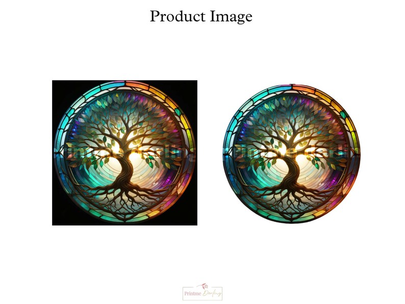 Whimsical Tree of Life 3D Stained Glass Wind Spinner Designs ...