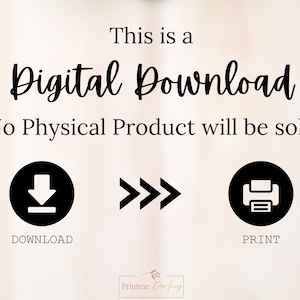 K&ouml;nnte beinhalten: Eine Grafik f&uuml;r einen digitalen Download mit dem Text "Dies ist ein digitaler Download. Es wird kein physisches Produkt verkauft." Die Grafik enth&auml;lt drei Symbole: einen Download-Pfeil, einen Rechtspfeil und einen Drucker.