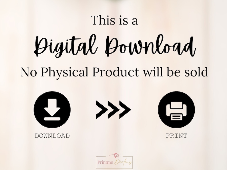 K&ouml;nnte beinhalten: Eine Grafik f&uuml;r einen digitalen Download mit dem Text "Dies ist ein digitaler Download. Es wird kein physisches Produkt verkauft." Die Grafik enth&auml;lt drei Symbole: einen Download-Pfeil, einen Rechtspfeil und einen Drucker.
