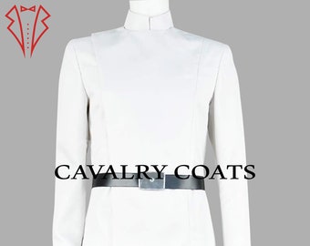Orson Krennic Cosplay Costume: White Wool Cloak Jacket Suit