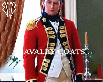 1795 Royal Fusiliers Officer’s Coat, 7th Regiment Jacket, 18th Century British Redcoat Uniform Jacket