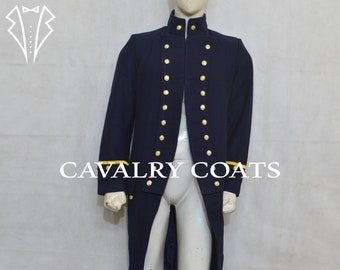 英国海軍ウール制服：1774-87年 イギリス海軍士官フロックコート