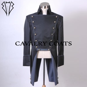 New Men Black Cotton Musical Les Miserable Norm Lewis Javert Jacket,Steampunk Tailcoat, Gothic Tailcoat, Victorian Tailcoat By Cavalry Coats