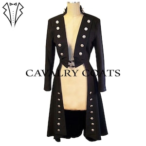 Wool Steampunk Tailcoat: Women&#39;s Gothic Regency Jacket