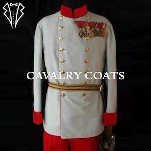 White Wool Military Tunic: Imperial General Staff Officer, British Uniform