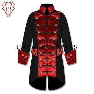 Velvet Gothic Aristocrat Jacket: Victorian Vampire Coat