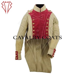 Wool Napoleon Officer Tailcoat: 1815 La Marine Jacket