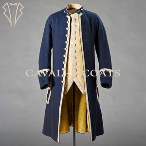 Imperial Frock Coat, Life Guards Uniform, Military Frock Coat, The Life Of Armor Chamber Frock Coat, Men Navy Blue Wool Frock Coat
