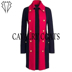 Men&#39;s Navy Blue Wool Revolutionary War Jacket: 18th Century British Uniform