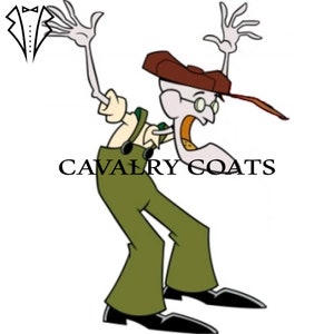 Nieuwe groene katoenen Eustace-tas voor heren, Eustace From Courage The Cowardly-kostuum, cartoonoutfits katoenen herentas met wereldwijde verzending