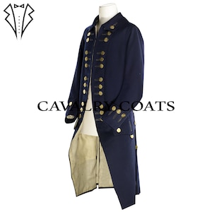Royal Naval Wool Uniform Jacket: 1774-87 Regulation Officer Style