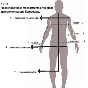 K&ouml;nnte beinhalten: Diagramm, das zeigt, wie man K&ouml;rperma&szlig;e f&uuml;r ma&szlig;geschneiderte Kleidung nimmt. Das Diagramm zeigt eine Person, die steht, mit Linien, die angeben, wo man Brust, Taille, H&uuml;fte und Sitz, Schulter zu Schulter, &Auml;rmell&auml;nge, kurze Jackenl&auml;nge und lange Mantel L&auml;nge misst.
