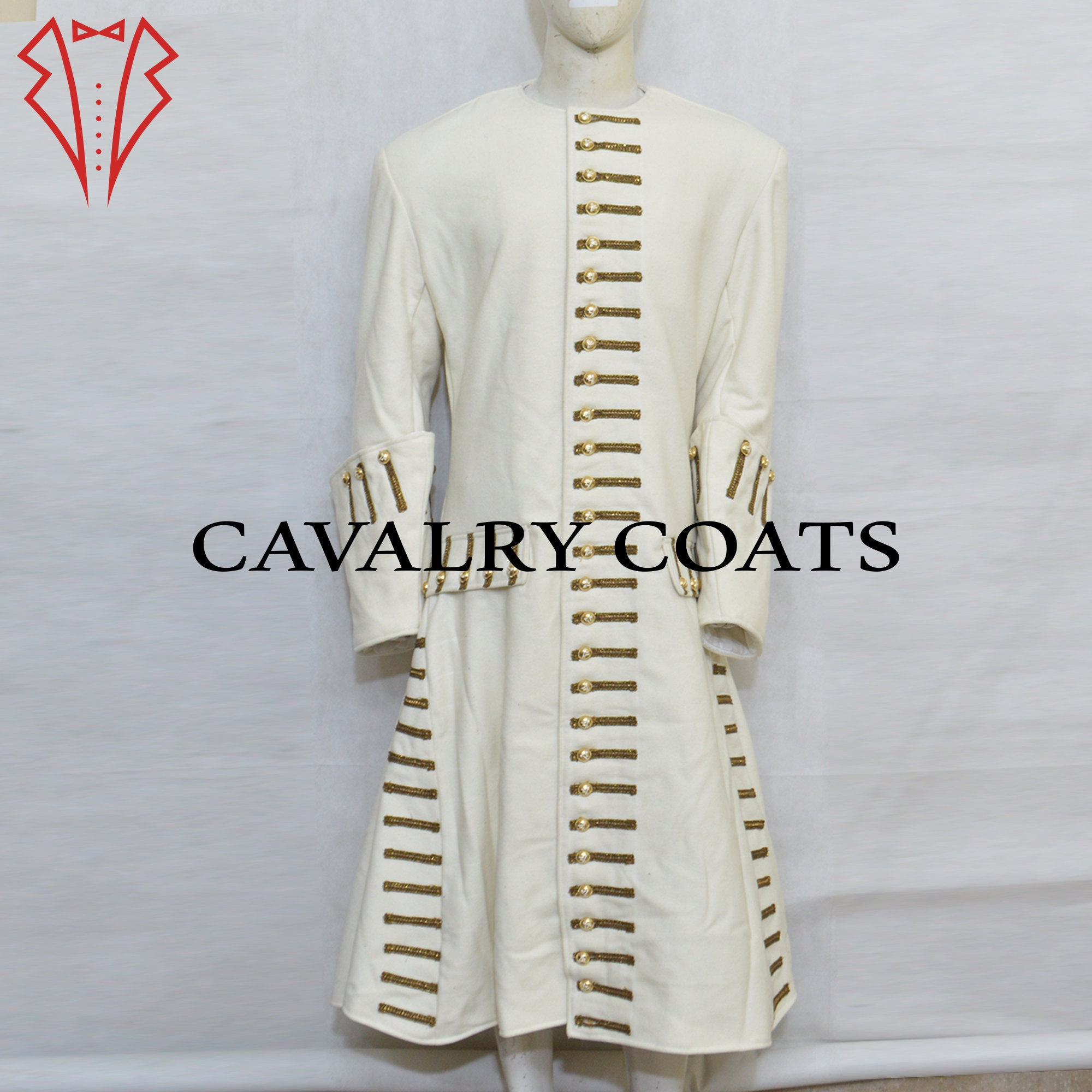 White Military Coat Etsy UK