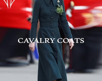 Grüne Duchess Kate Jacke im Princess of Wales Style