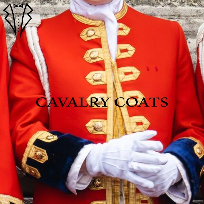 Red Wool Kids Napoleonic Uniform: 18th Century Frock Coat