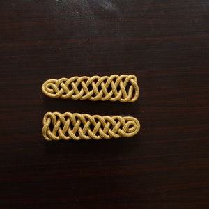 Golden Woven Shoulder Boards: Uniform Accessories