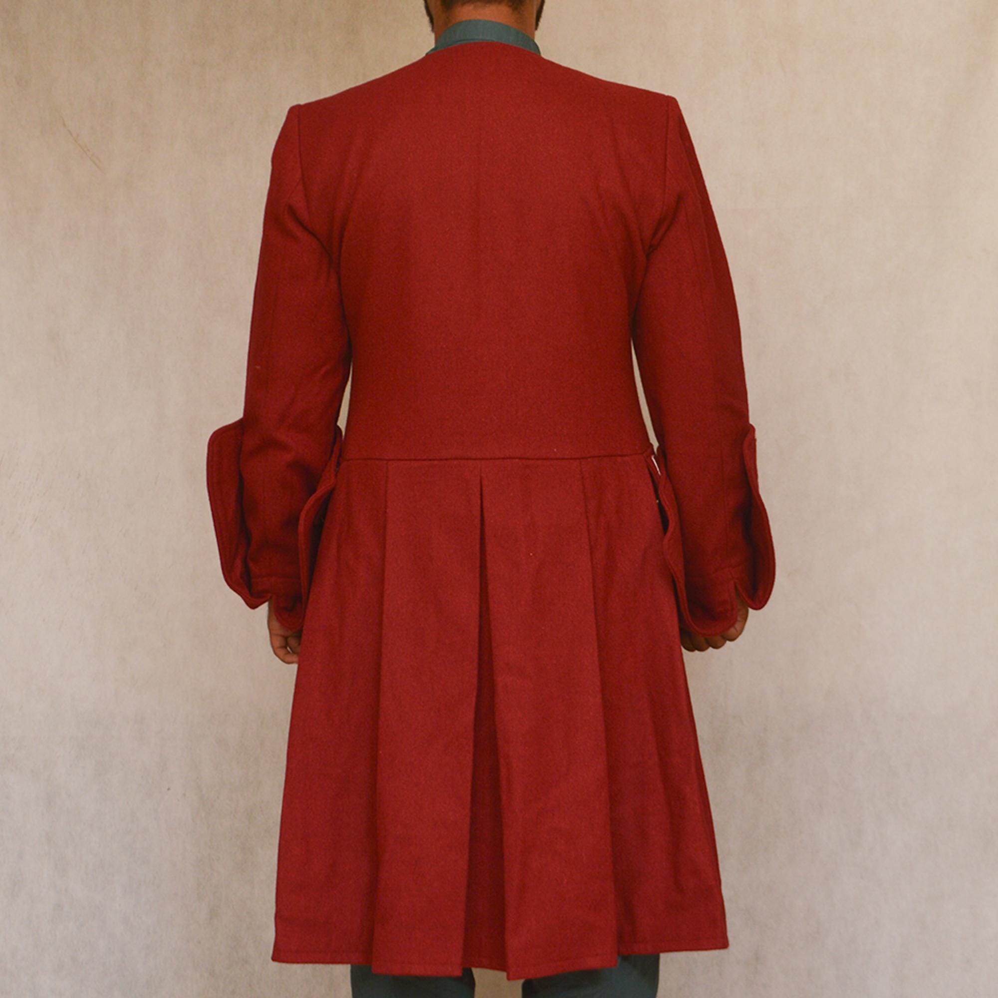 Wool Military Style Frock Coat: 1750 Horse Riding Coat - Etsy Finland