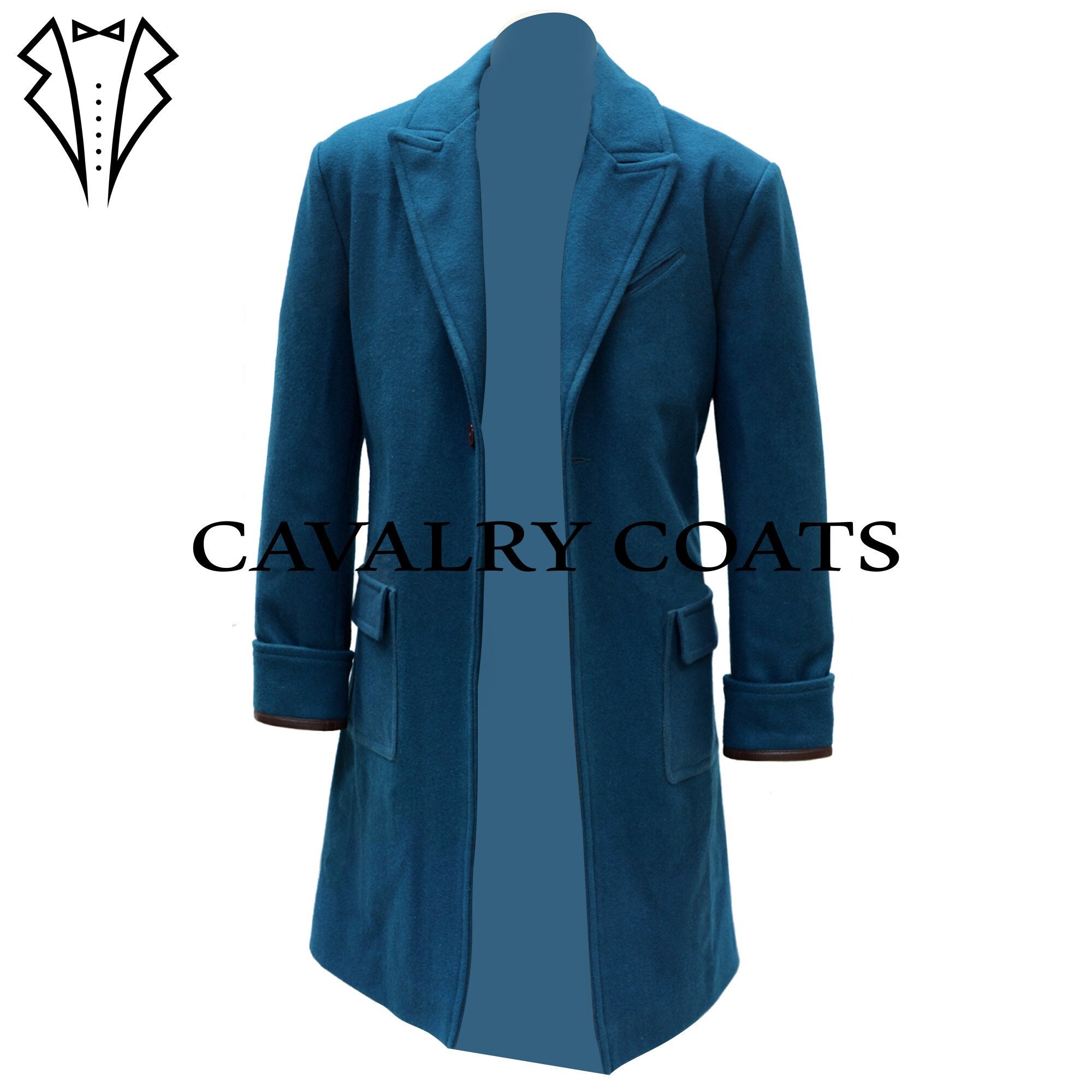 New Men Military Frock Coat, Victorian Frock Coat, Medieval Jacket, Handmade 18th Century Frock Coat, Colonial Frock Coat By Cavalry Coats