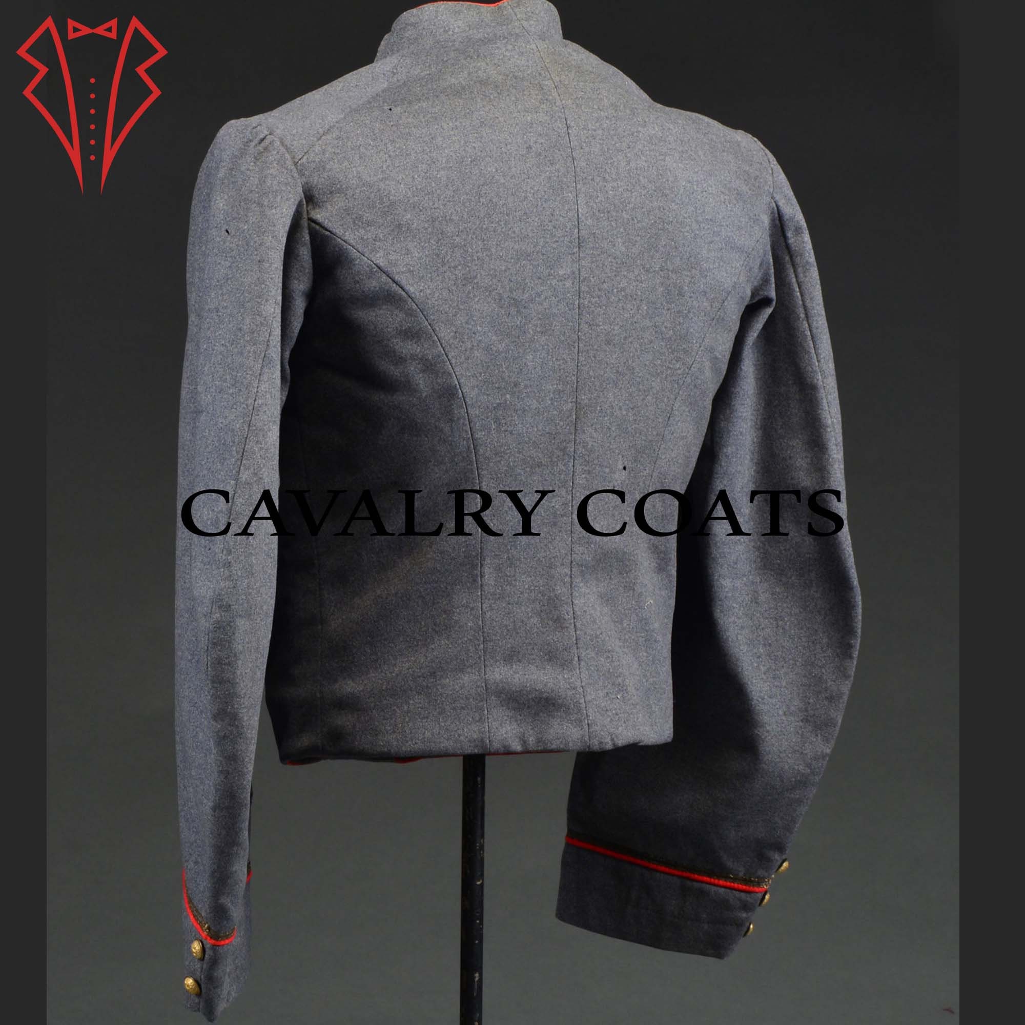 New Civil War Men's Grey Wool Uniforms of Captain Cuthbert Men, British