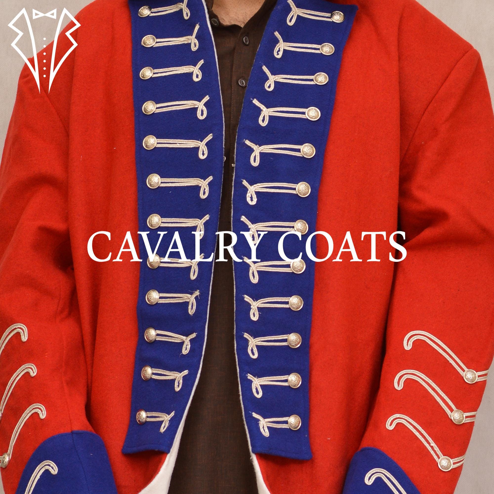 Red Wool Napoleon Jacket: 18th Century French Uniform Coat - Etsy