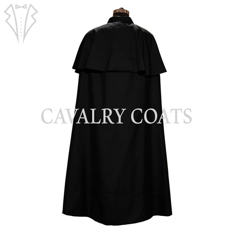 Clergy Cloak with Attached Cape – Handmade Priest Robe, Church Vestment Cape for Liturgy