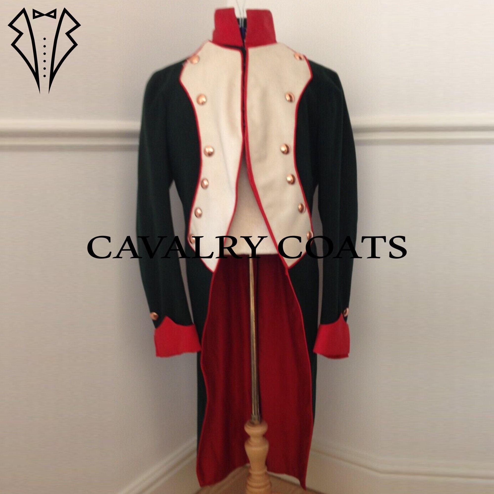 Ameri　NAPOLEON DETAIL FLARE COAT US U.S.N Fleece Lined Naval Deck Jacket - Collared Zip Front
