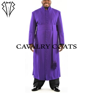 Men's Purple Cotton Roman Cassock & Cincture Set - Clergy Robe - Etsy