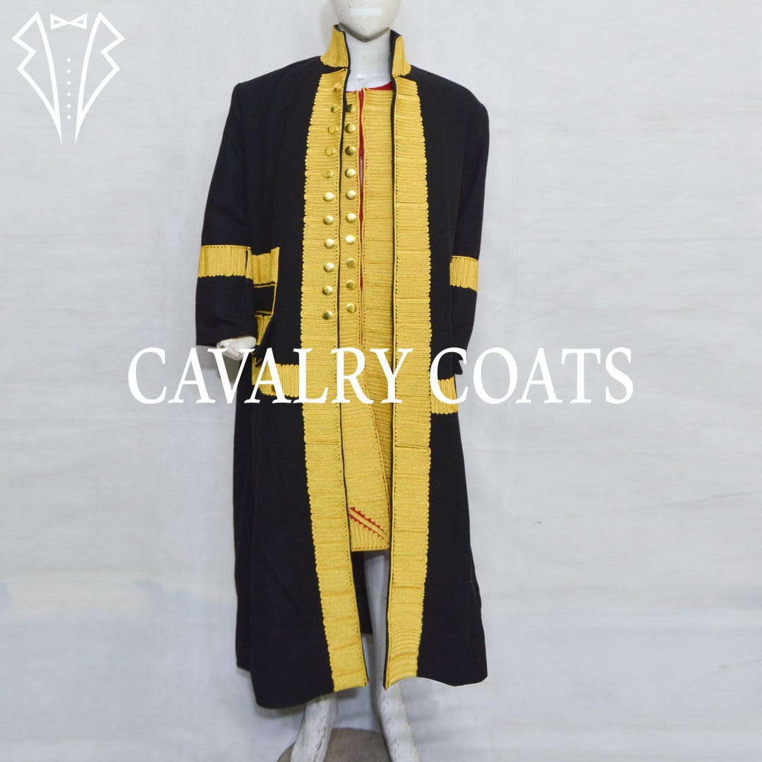 Men's 17th Century French Wool Commander Frock Coat - Etsy