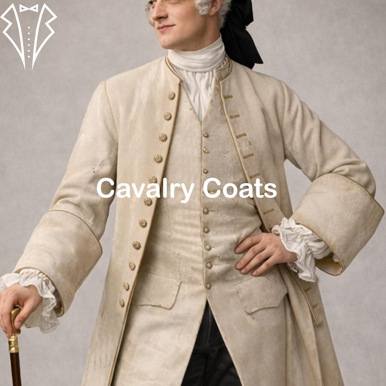 18th Century Colonial Frock Coat Outfit, Georgian Gentleman Suit ...