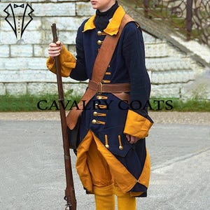Men&#39;s Navy Blue Wool Revolutionary War Uniform - Continental Army Replica