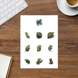 Cute Lizard Sticker sheet