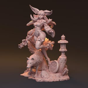 MORIKO - Hardwitch Fantasy 3D Printed Miniatures