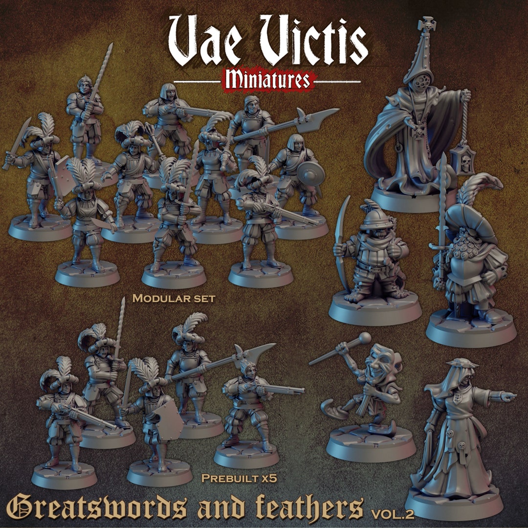 Bande Humaine Compatible Mordheim - Figurines Génériques Neuves Pour Jeu De Plateau