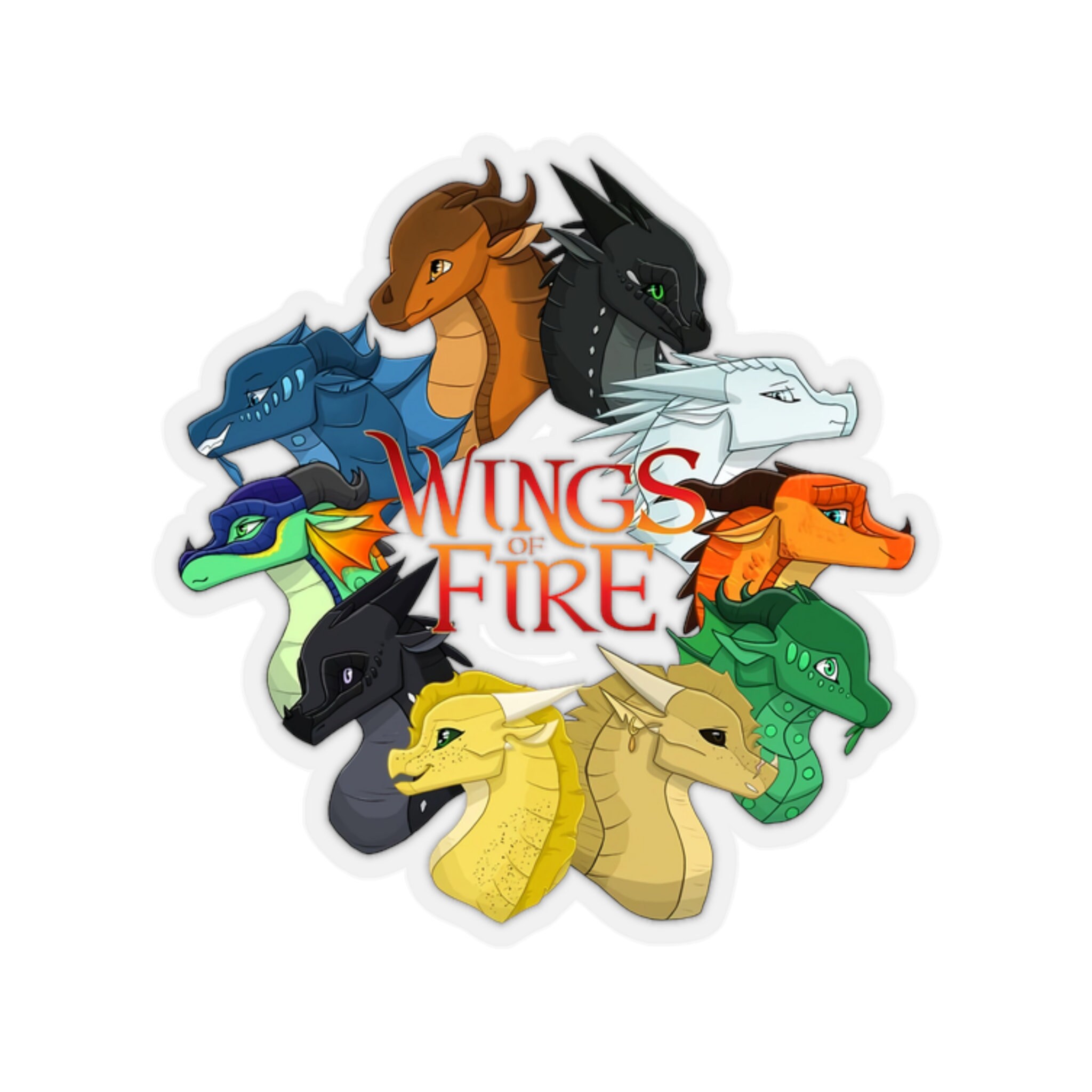Wings of Fire Stickers Wings of Fire Kisscut Stickers WOF Etsy Australia