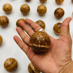 Brown Aragonite Sphere 45-55mm size