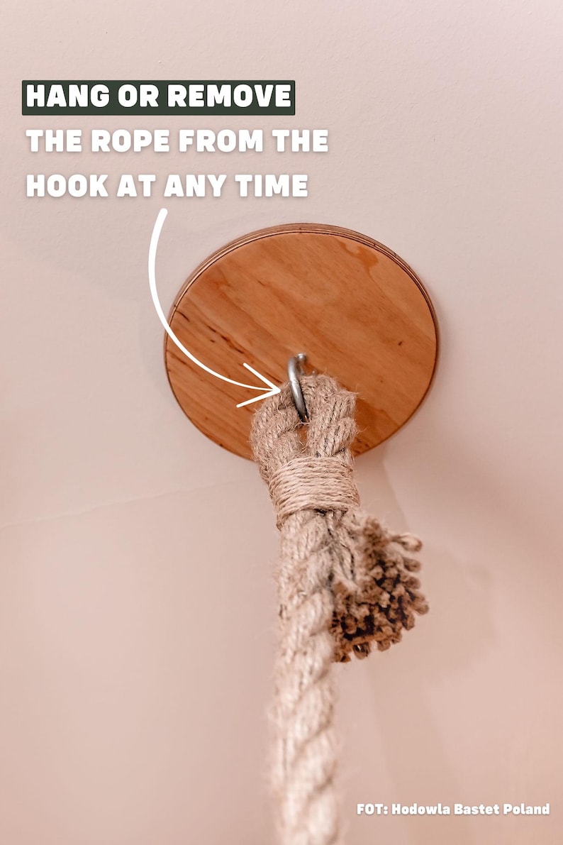 Rope for cat to climbing,ceiling mounted cat scratcher