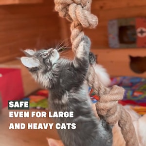 Jute rope for big heavy cats kotiowo