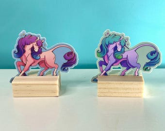 Prancing Unicorn  - Fantasy Sticker - Waterproof Die Cut Vinyl - 3 inches