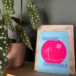 Cocktail Beach Wall Art Print