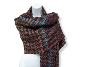 100% Kaschmir Schal Im Buffalo-Karo-Muster – Leicht, Warm Und Made In Scotland, Für Damen & Herren