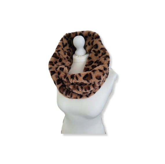 Leopard print snood scarf deals