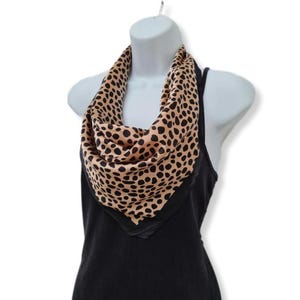 Animal Leopard/Cheetah Vintage Style Silk Satin Scarf/Square/Traditional Design