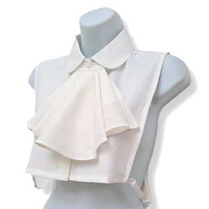 Cuello falso con volantes blancos victorianos/debajo del cárdigan/suéter/camiseta/desmontable