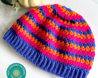 Crochet Beanie Pattern | Crochet Hat Pattern | Easy Crochet Hat PDF Pattern