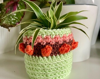 Crochet Plant Basket Pattern | Crochet Plant Cozy PDF Digital Pattern