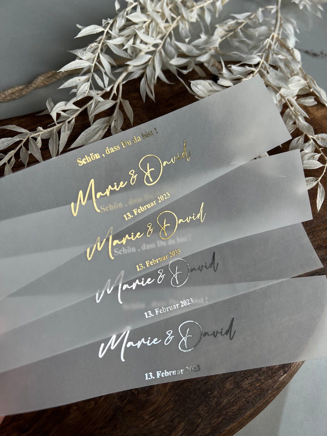 Servietten Banderolen verziert Selbstanbringen DIY Etsy.de