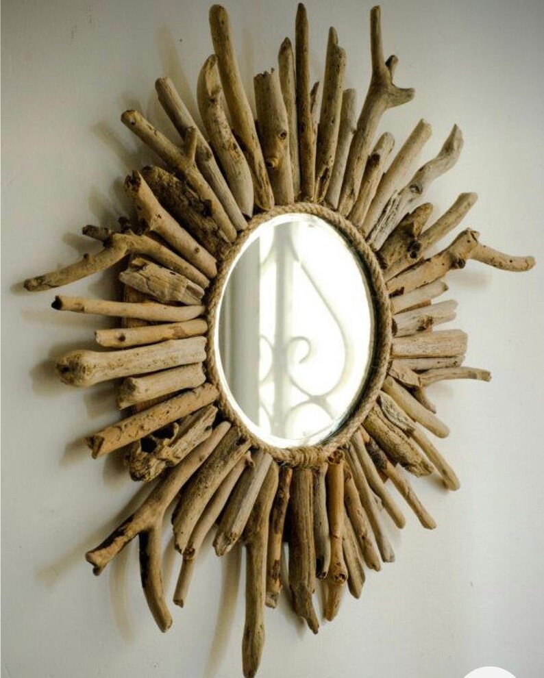 Driftwood Mirror Floor Mirror Rustic Wood Mirror Design Wood Mirror Etsy